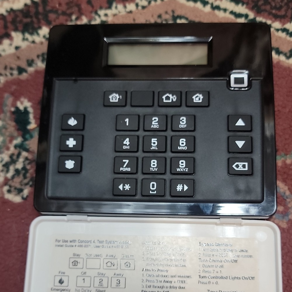 Interlogix 600-1070 Wired Security Keypad Alpha Numeric Black