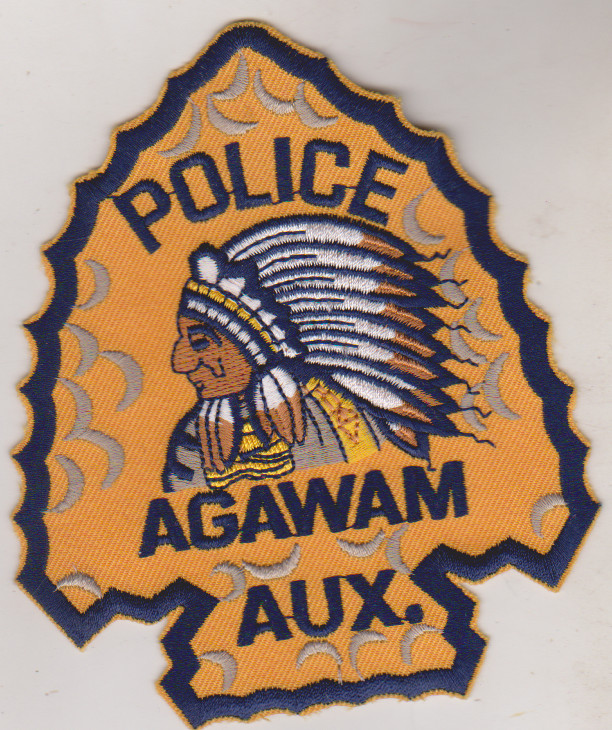 Agawam MA Auxiliary non shield shaped patch