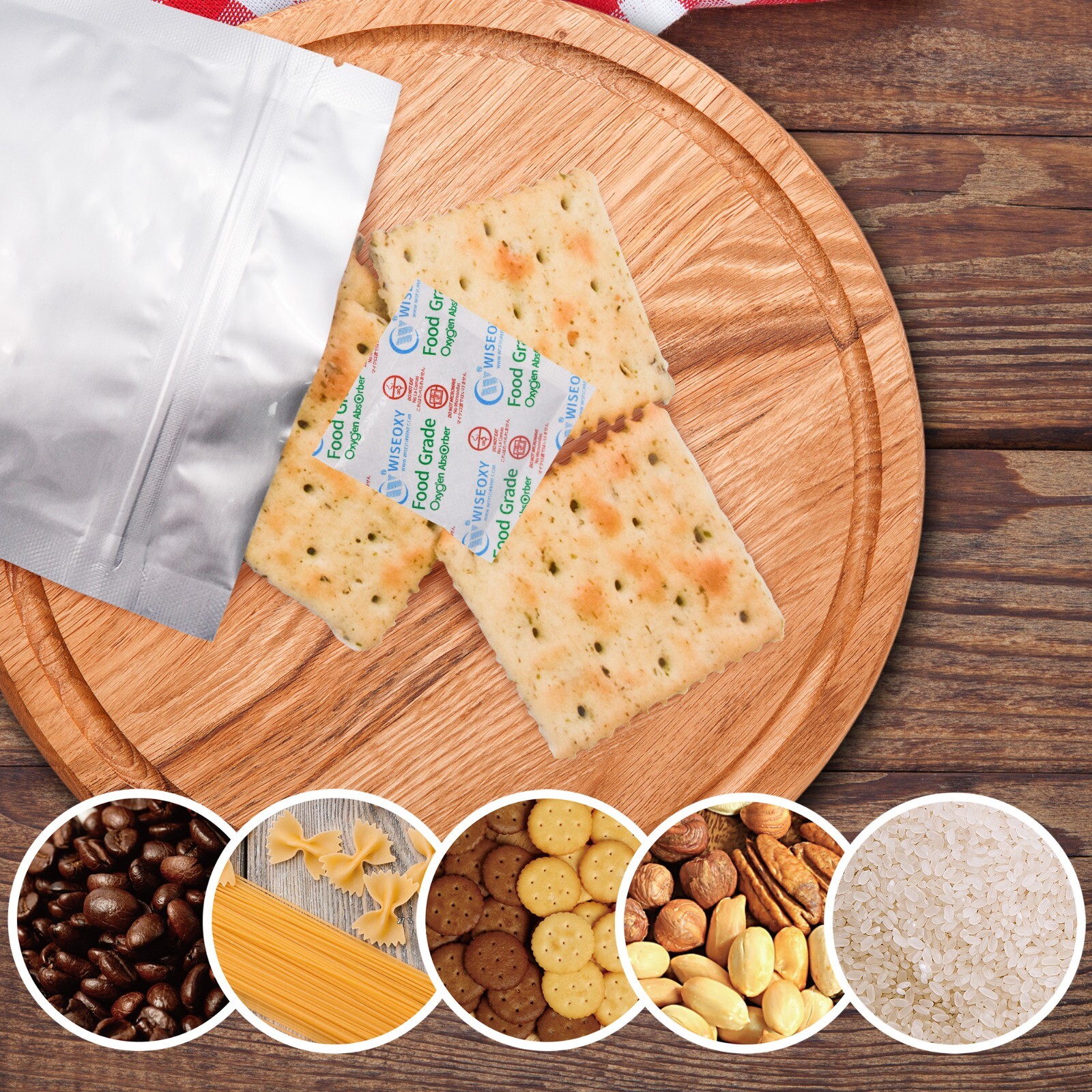 300cc Oxygen Absorbers for Long Term Food Storage Mylar Bags Dryers O2 Absorbers