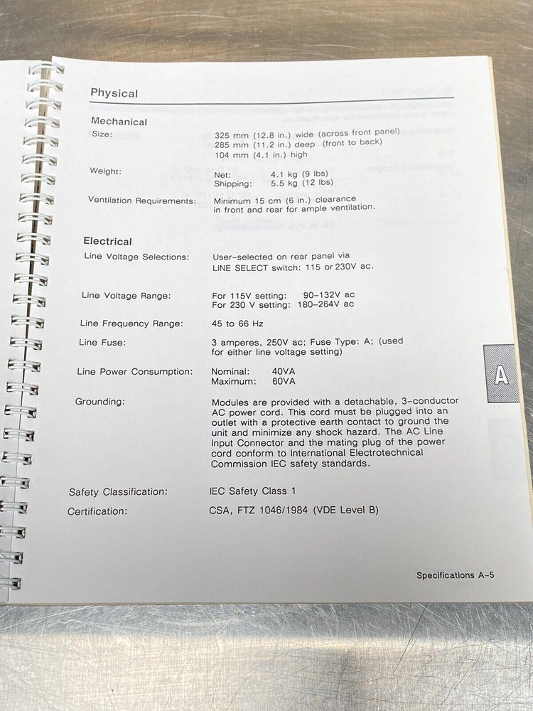 Hewlett Packard HP 35900B Dual Channel Interface - Users Guide / Manual