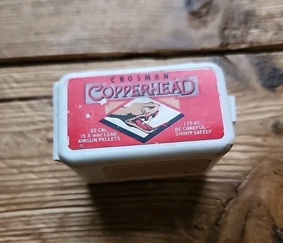 Crosman Copperhead .22 Pellets.  1 Box Partially Full.