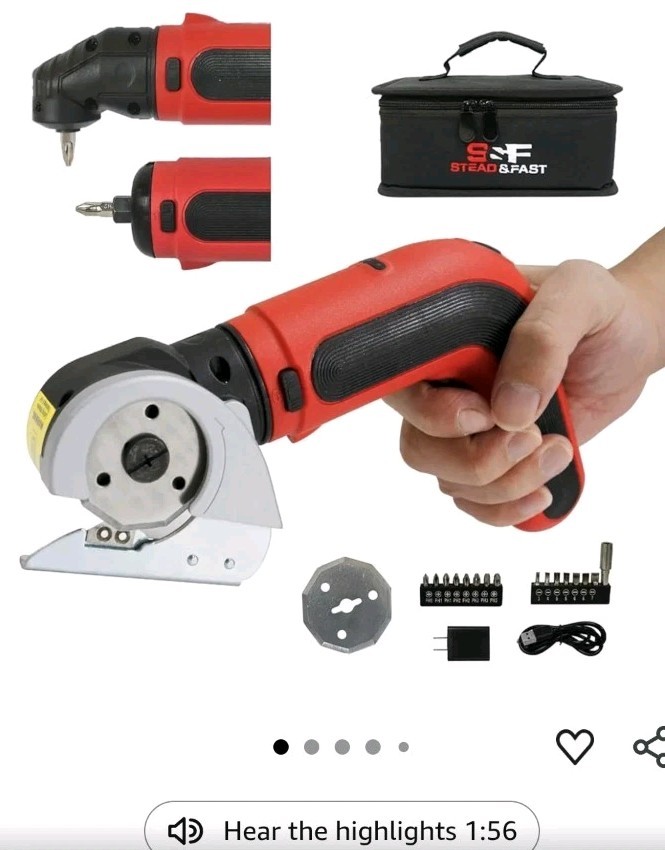 electric scissors and screwdriver