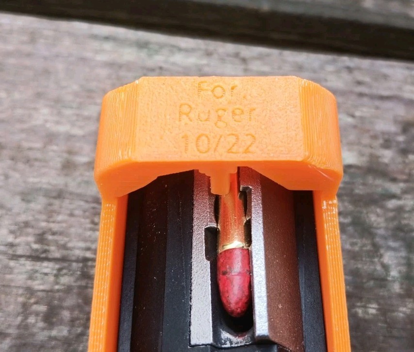 Magazine Loader Ruger 10/22 BX-1 Magazine Speedloader Thumb Saver! - Orange