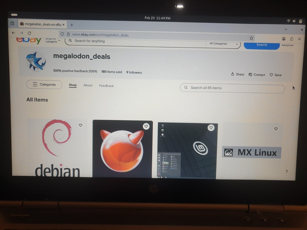 Linux Debian V13.3.0, 64-bit, Bootable Install USB Flash Drive