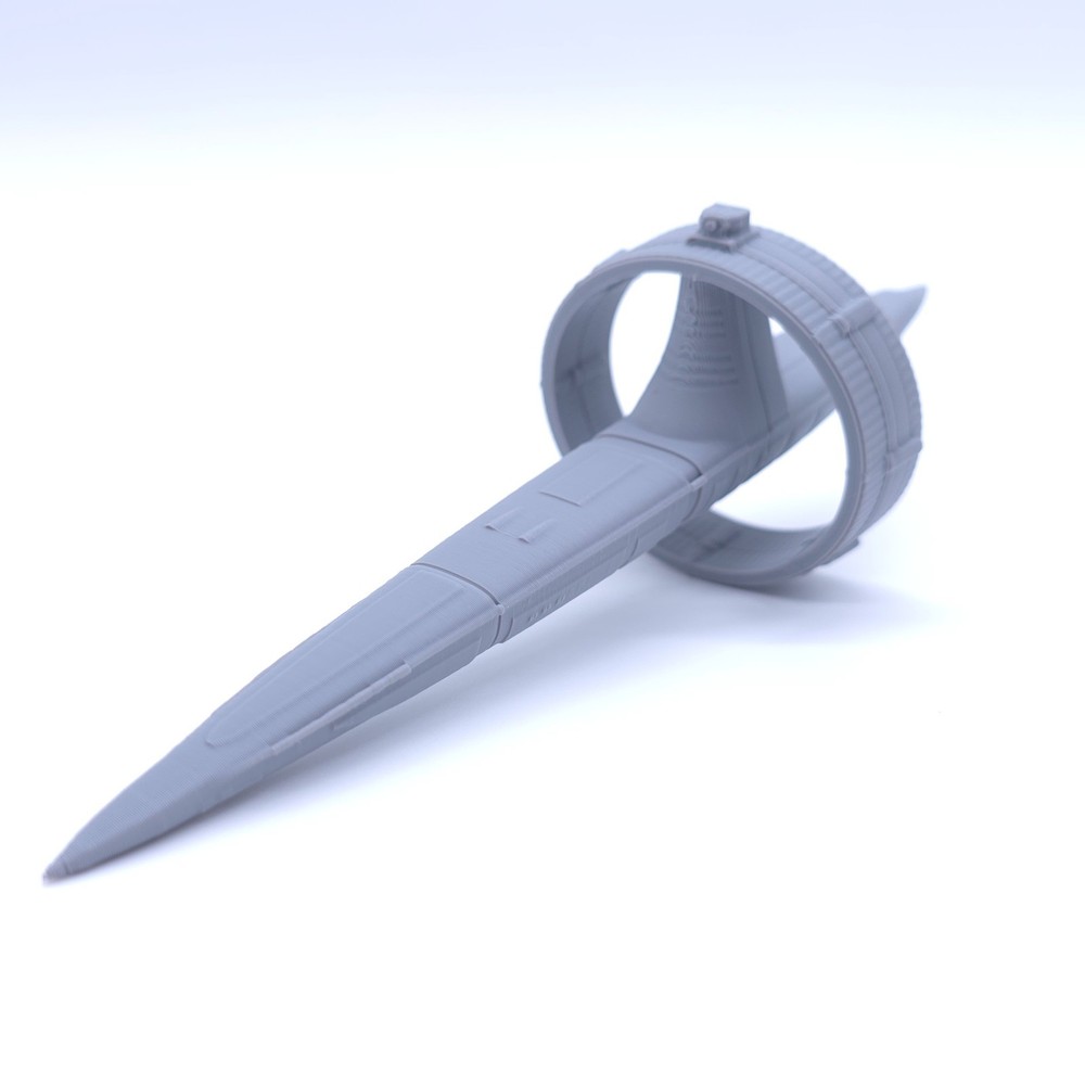 Vulcan - 1", 3", 6" or 12" Model - Custom Space Ship Sci-Fi Elite
