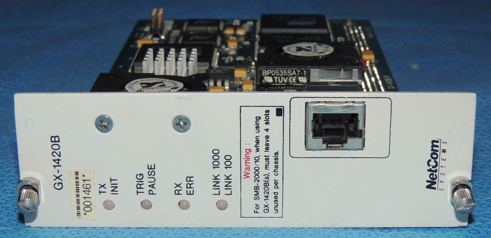 SmartBits Spirent Netcom GX-1420B Copper Gigabit Ethernet Module 1-Port / Warran