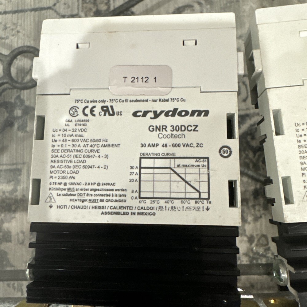 3 Lot - Crouzet GNR30DCZ Solid State Relay