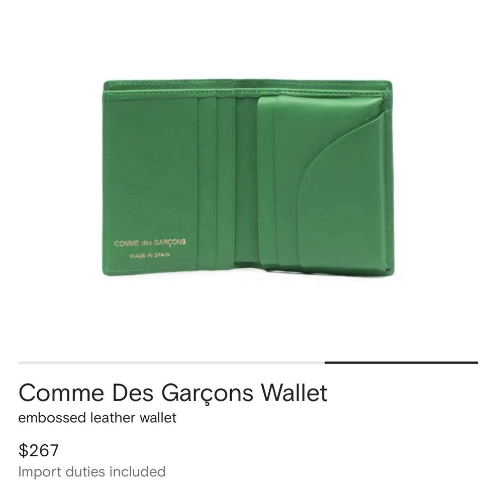Comme Des Garçons Wallet embossed leather wallet
