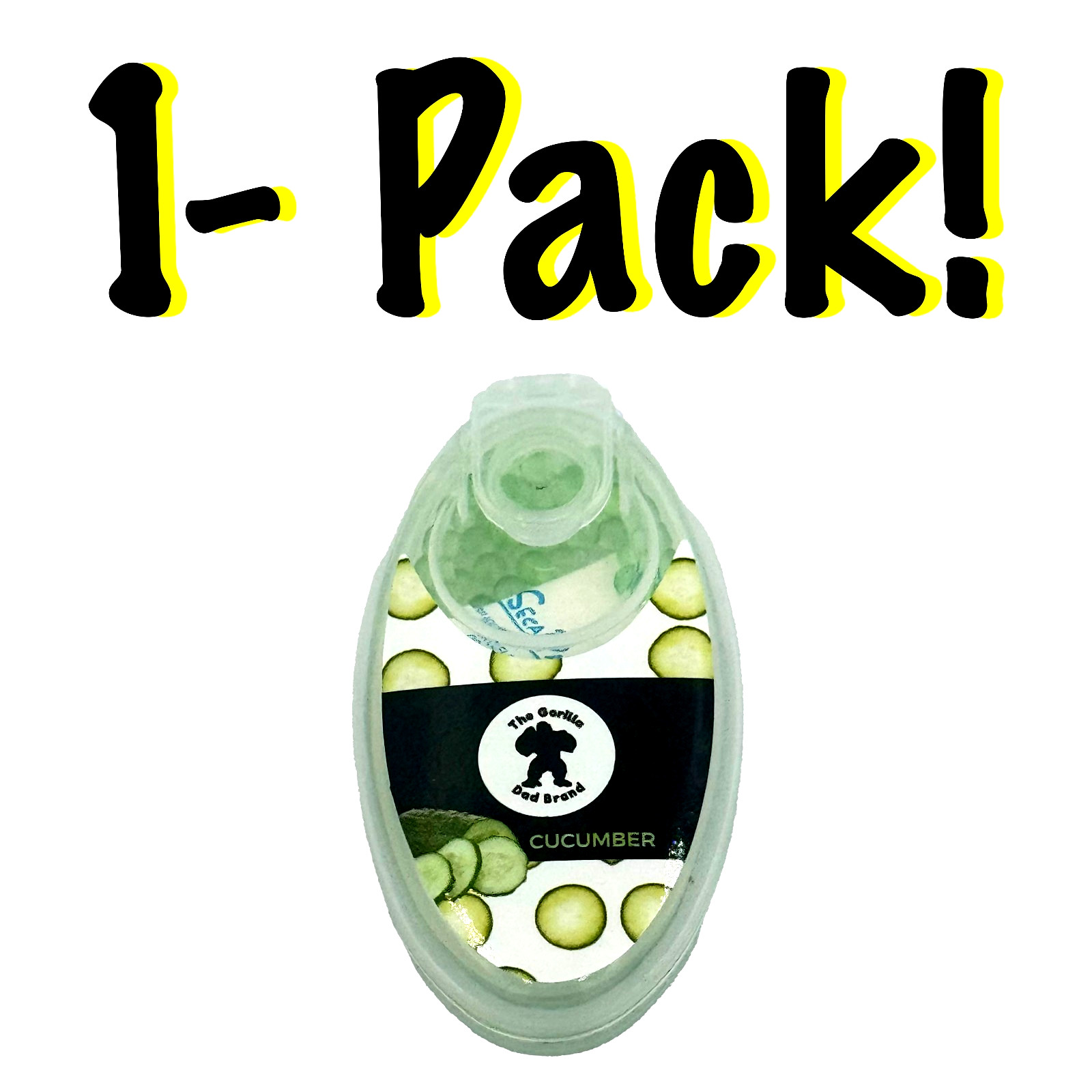 100 Count Cucumber Burst Beads - 1-Pack DIY Menthol Flavor Infusion Capsules