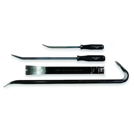 Westward 4Pm09 Pry Bar Set, 4 Pcs.