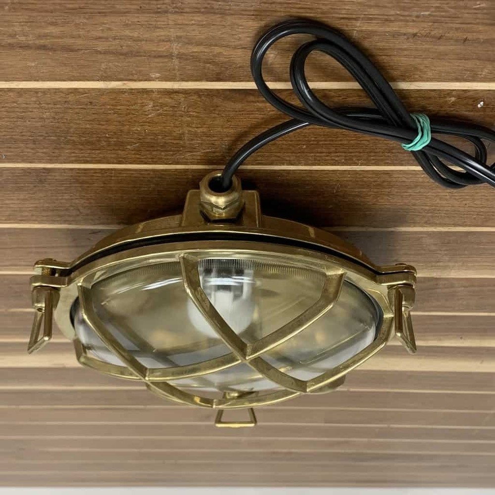 Brass Four Bar Ceiling Light