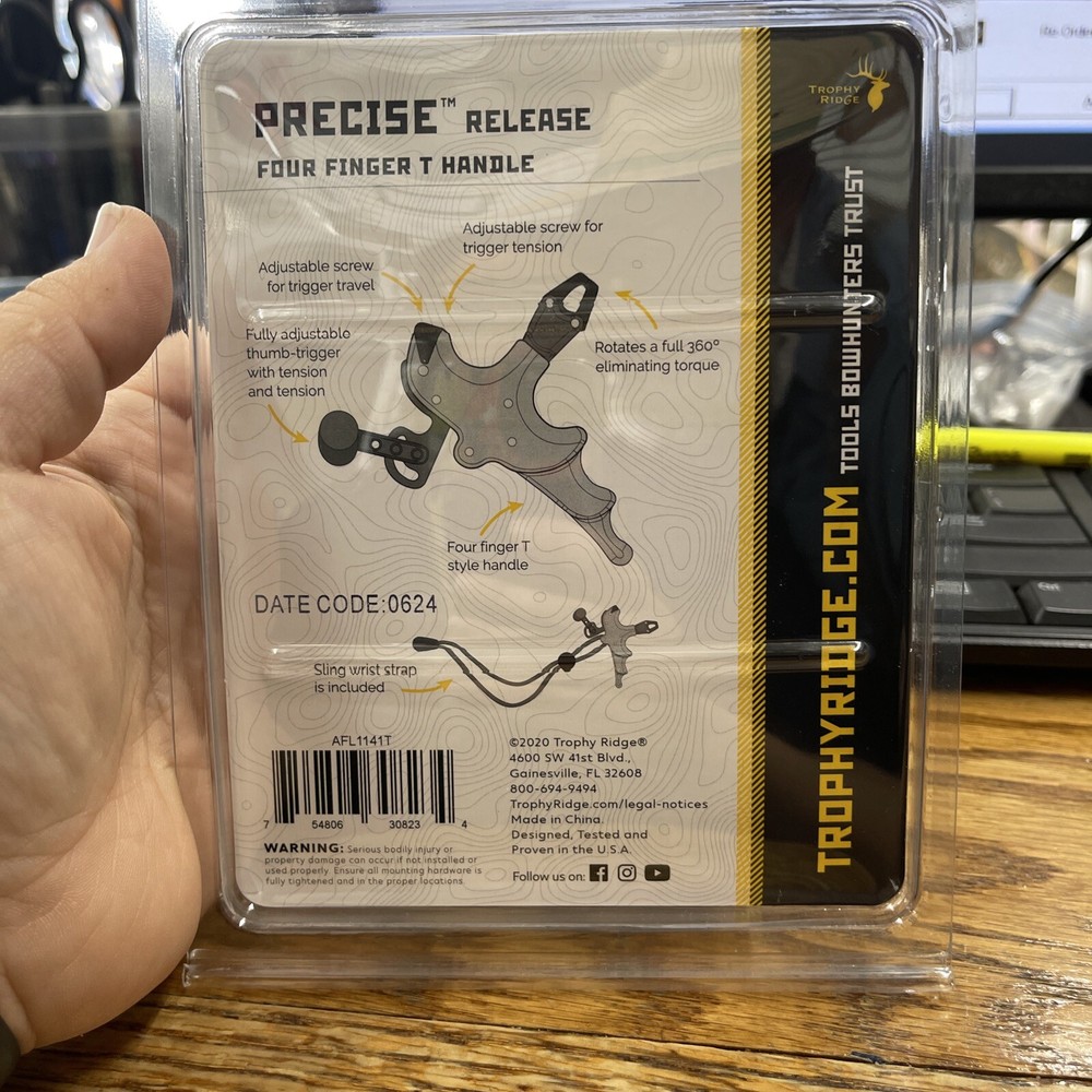 Trophy Ridge Precise T Handle Release Black