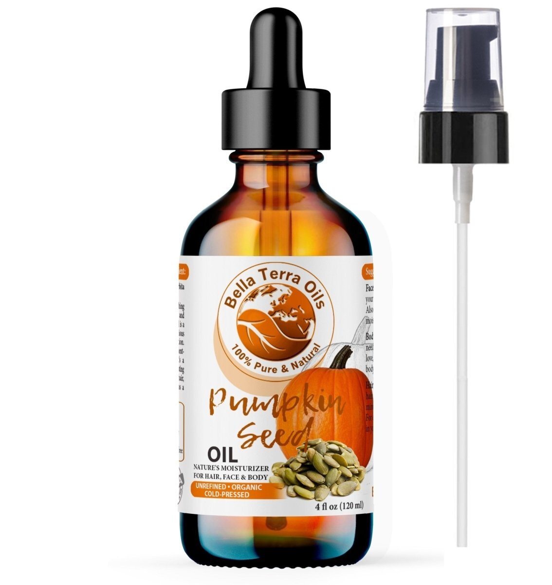 Pumpkin Seed Oil: Cold-Pressed, Natural, Perfect for Skin, Hair, Wellness