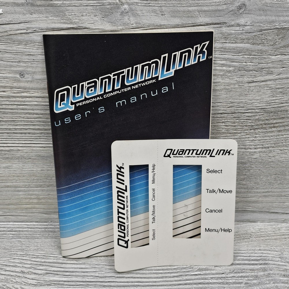 Vintage QuantumLink Personal Computer Network Users Manual Commodore Set Guide