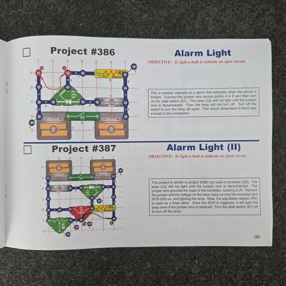 3- ELENCO Snap Circuits Instruction Books Projects (3) And Experiments (1)