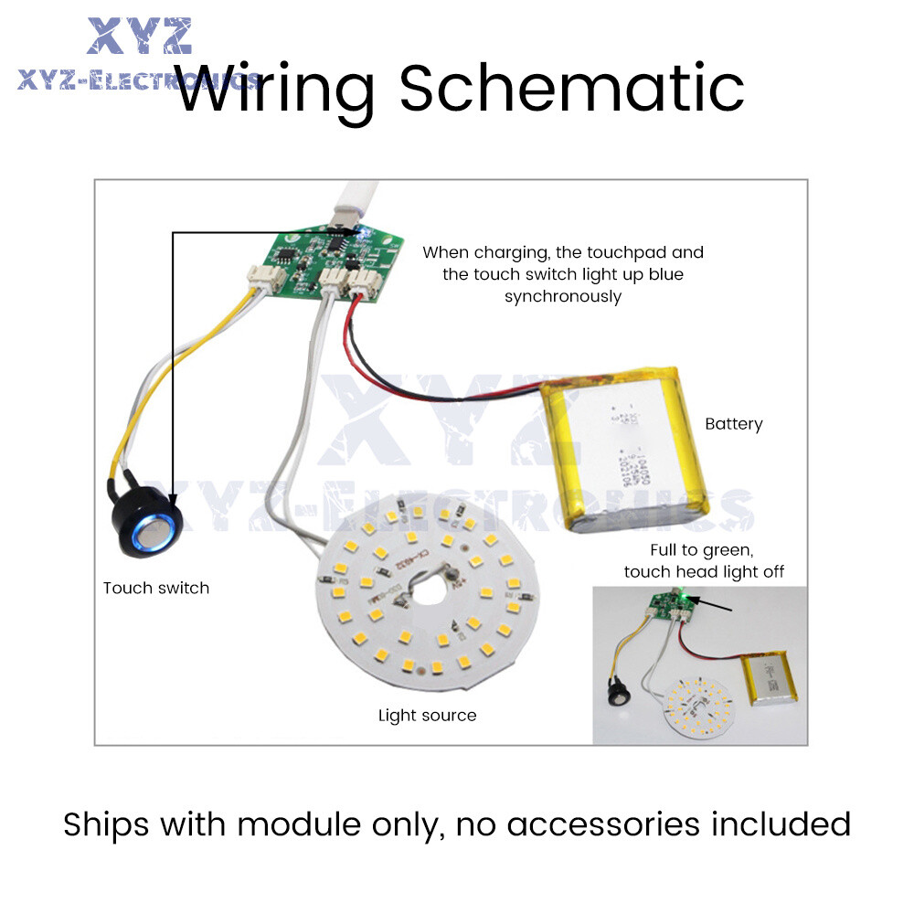 Table Lamp Circuit Board USB Charging Dimming LED Touch Light Control Module