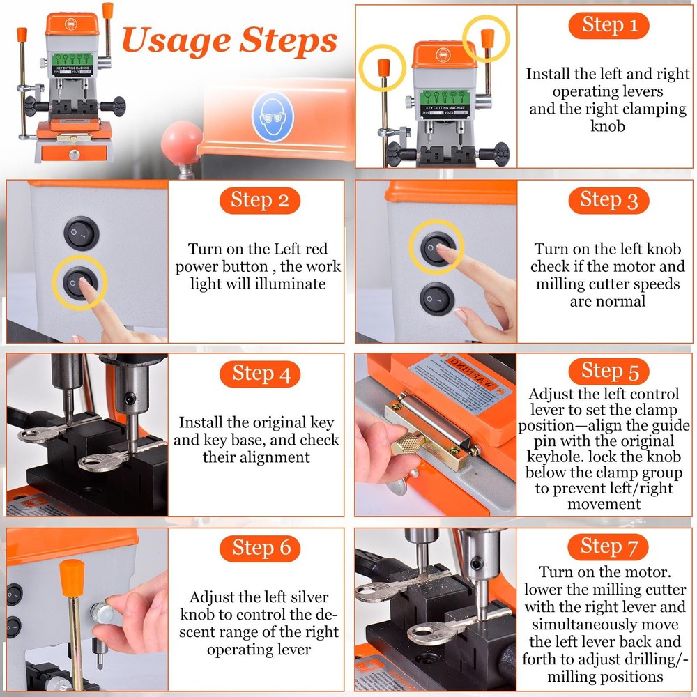 Cutter Cutting Machine, Keys Duplicator Copy Machine for Keys Copy Cloning