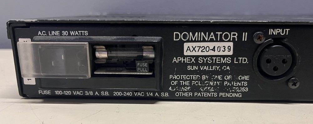 Aphex Dominator II 720 Multiband Peak Limiter