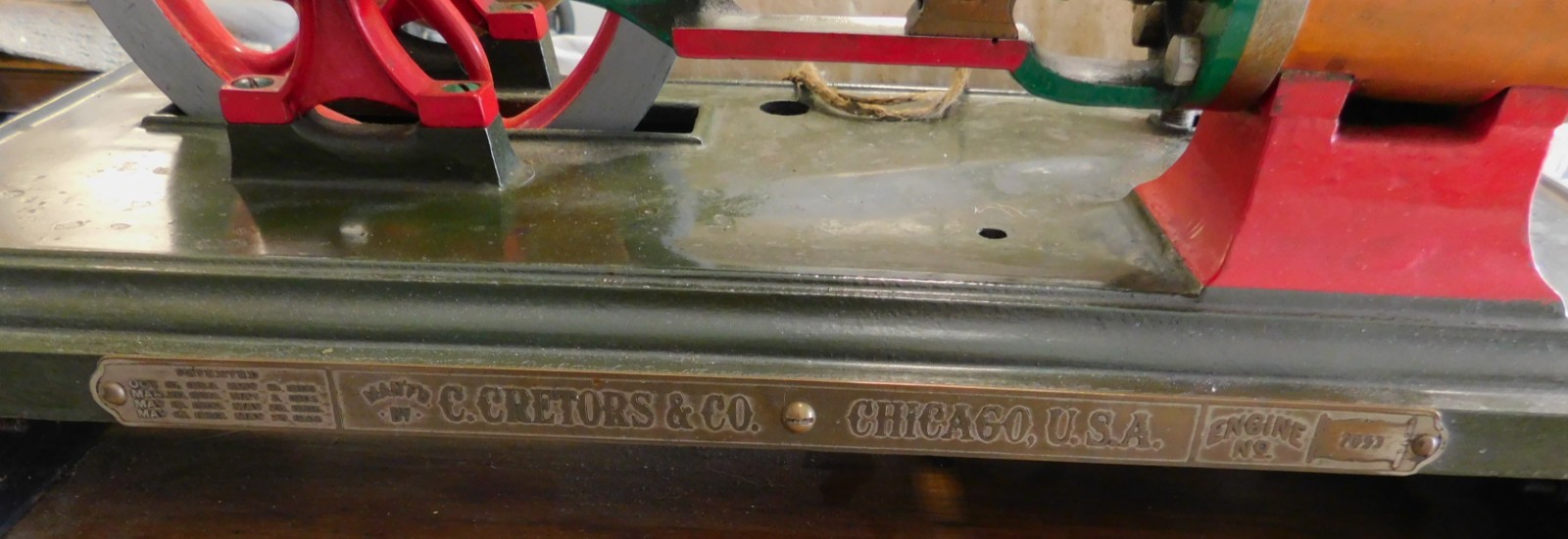 Cretors Steam Engine for Popcorn Machine c. 1900 Antique w/ Electric Water Tank