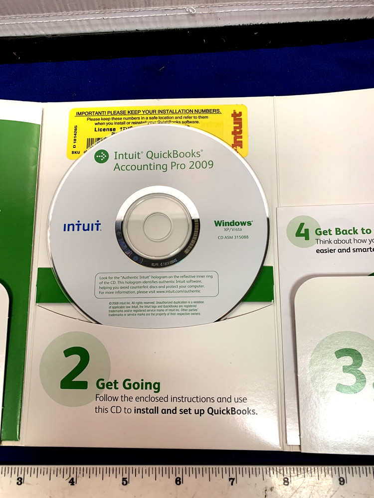 INTUIT QUICKBOOKS PRO 2009 FOR WINDOWS FULL RETAIL US VERSION