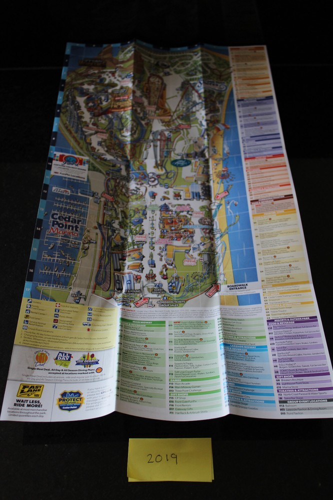 Cedar Point Park Map/Brochure