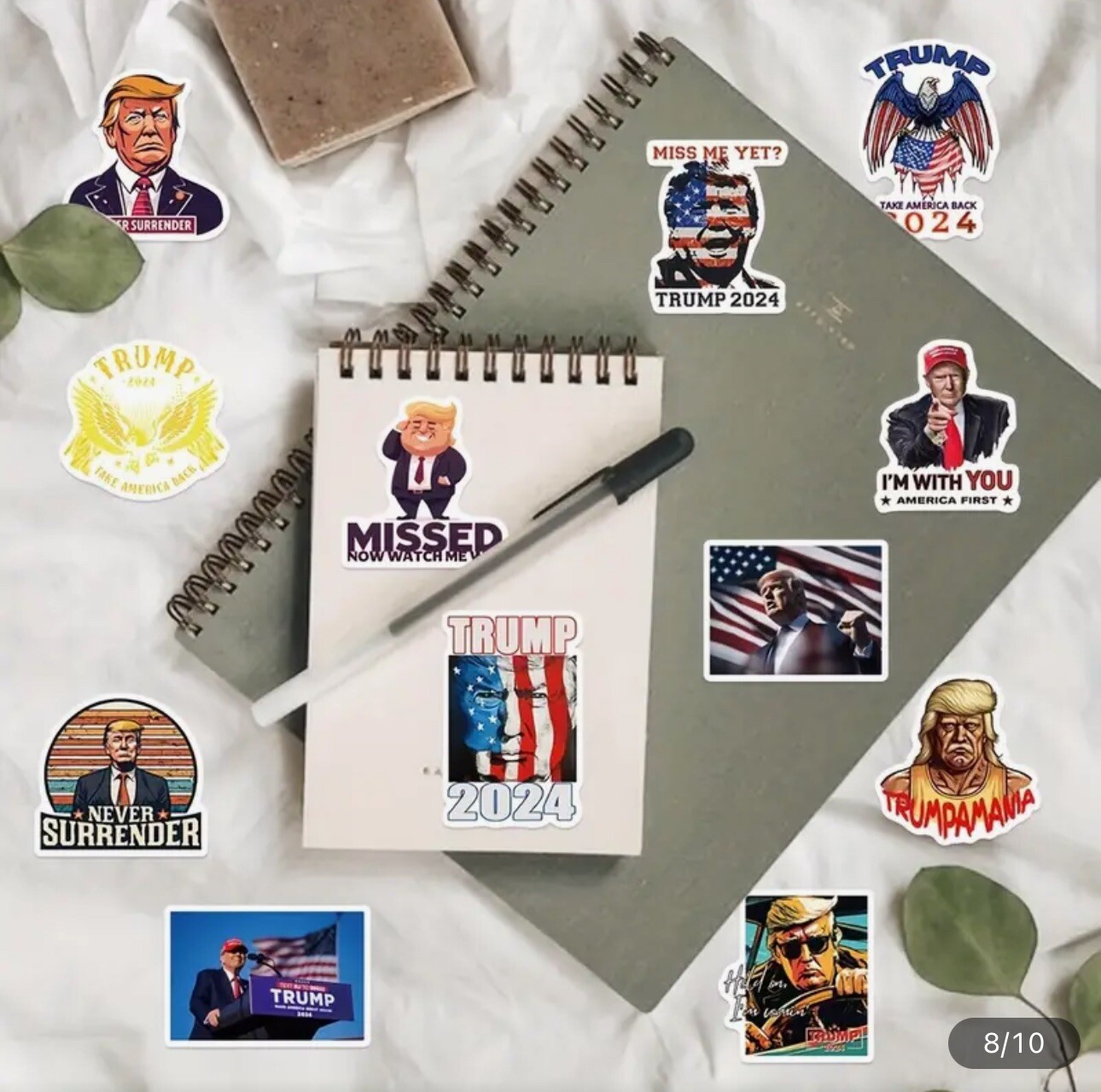 50 Bulk Lot Donald Trump MAGA 2024 Waterproof Car Stickers Decals 2-3” Lot B2