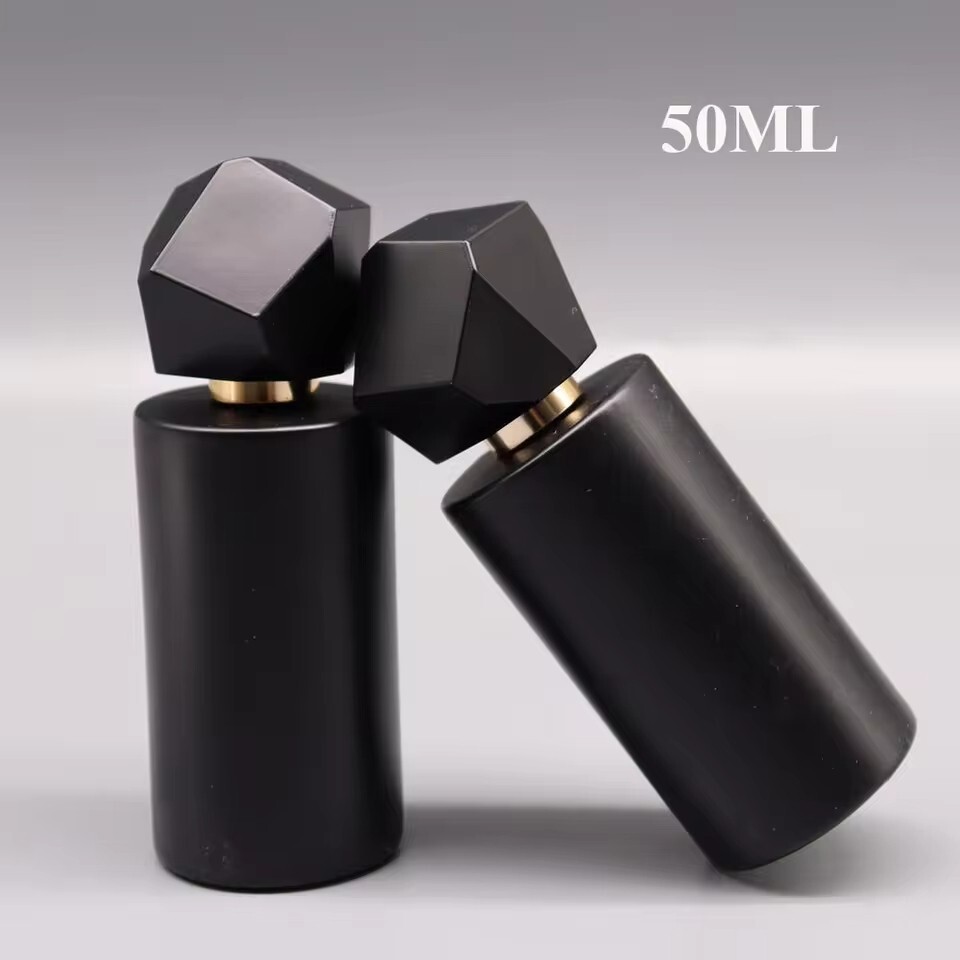 2 PCS Empty Refillable Travel Glass Perfume Bottle With Spray Atomizer 50ml US