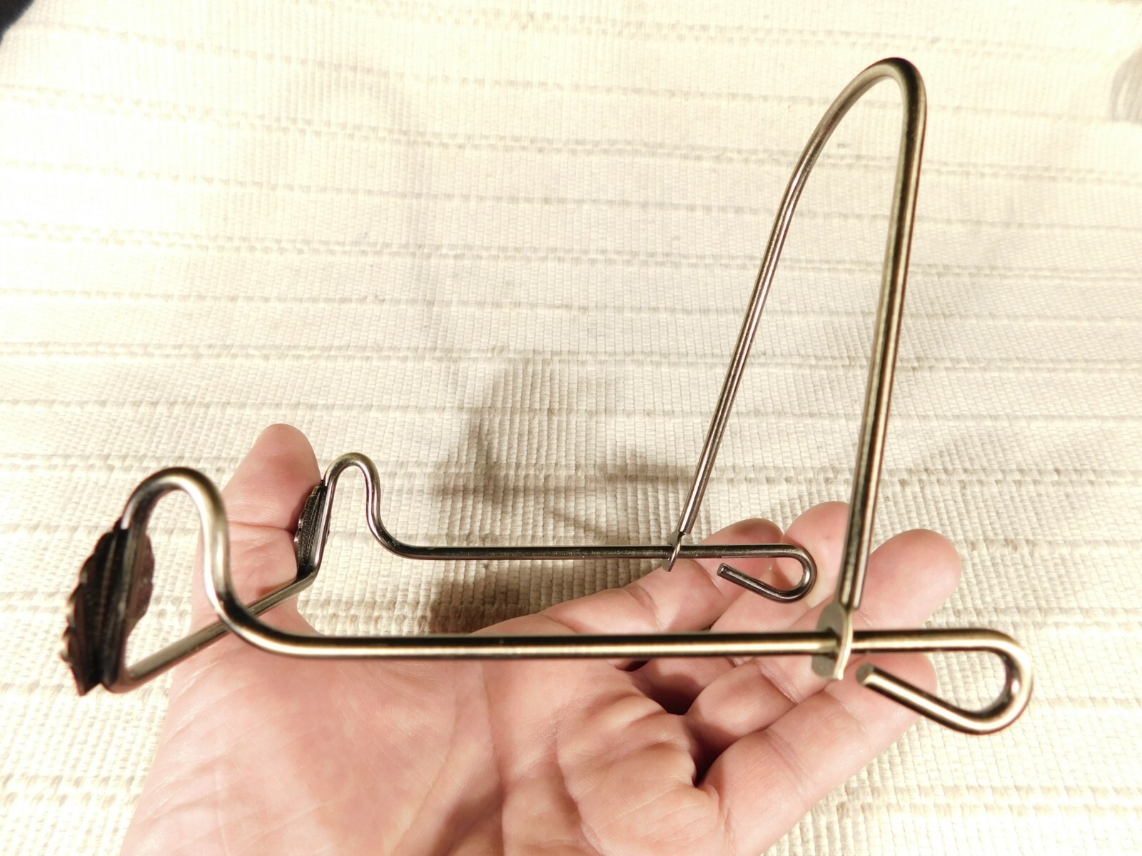 Easel Display Stand Metal Medium Size Adjustable Sea Shell Design