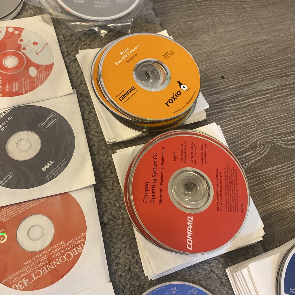 Vintage Computer Software Disc Lot Software Restore Operating Systems Games 250+