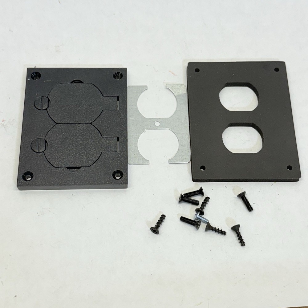 LEGRAND 828PR-BLK OMNIBOX/MODULINK RECTANGULAR PLASTIC DUPLEX COVER PLATE