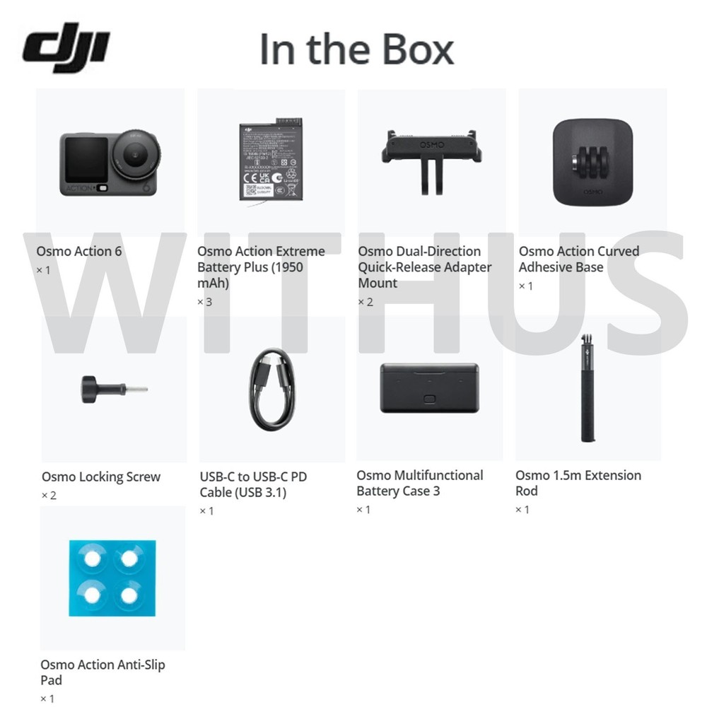 Camera NEW DJI Osmo Action Adventure Combo Variable Aperture