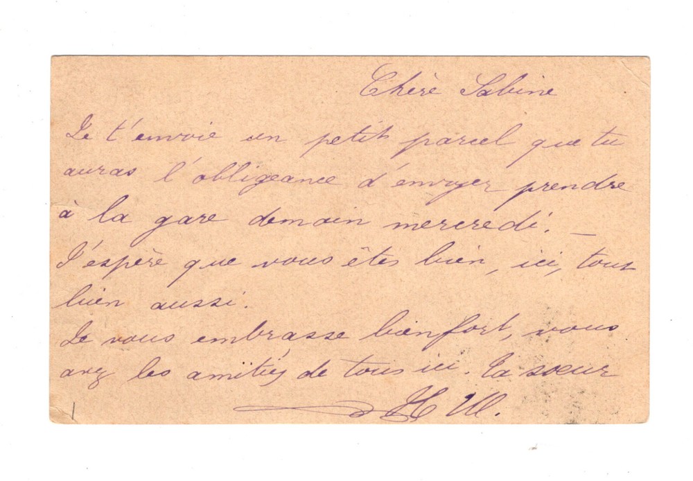 Mauritius postal card local use 1892