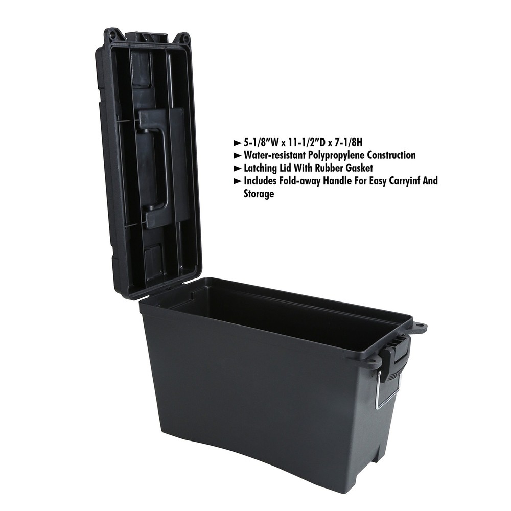 Plastic Field/Ammo Storage Boxes Black 84-404