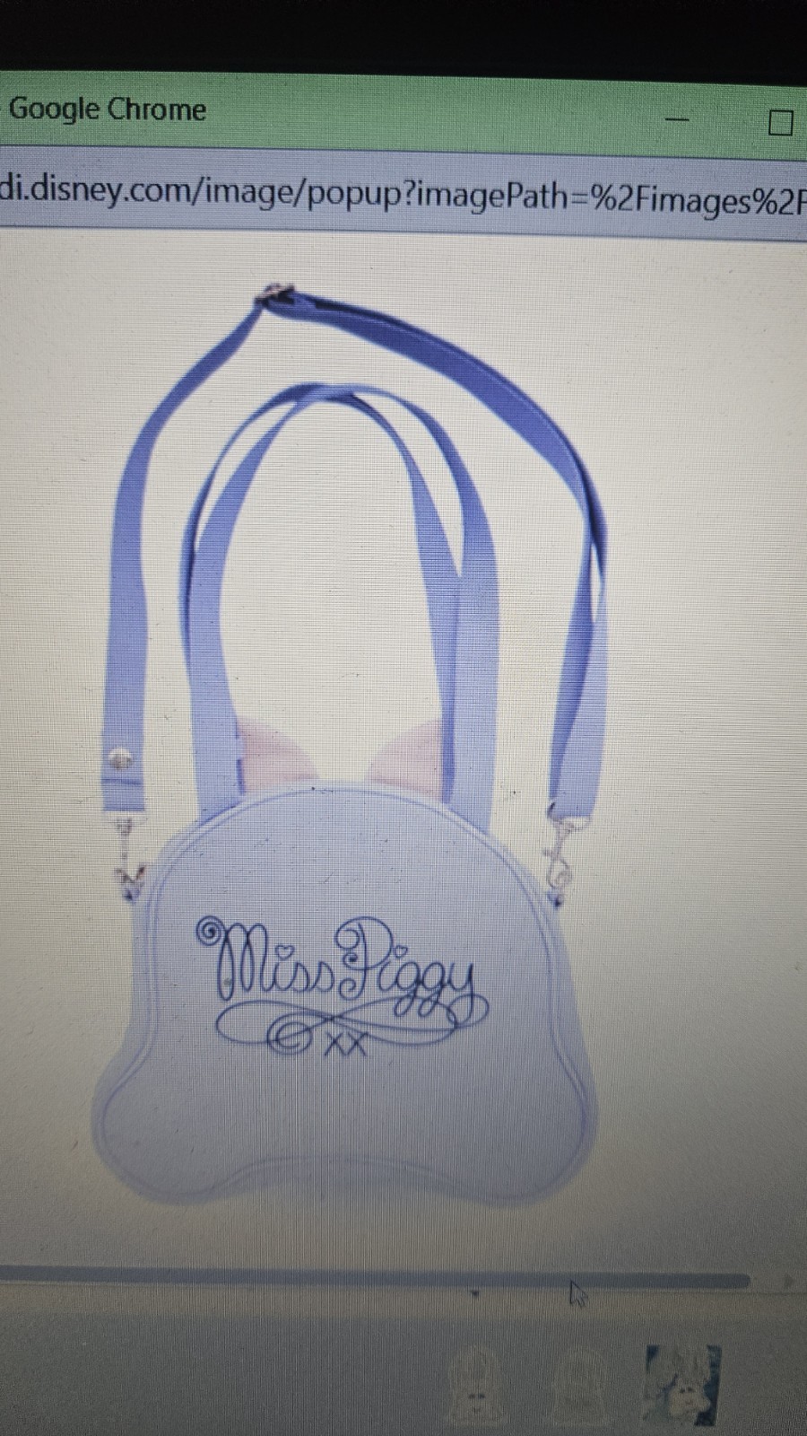 WDI MOG exclusive Miss Piggy Big FACE tote bag New