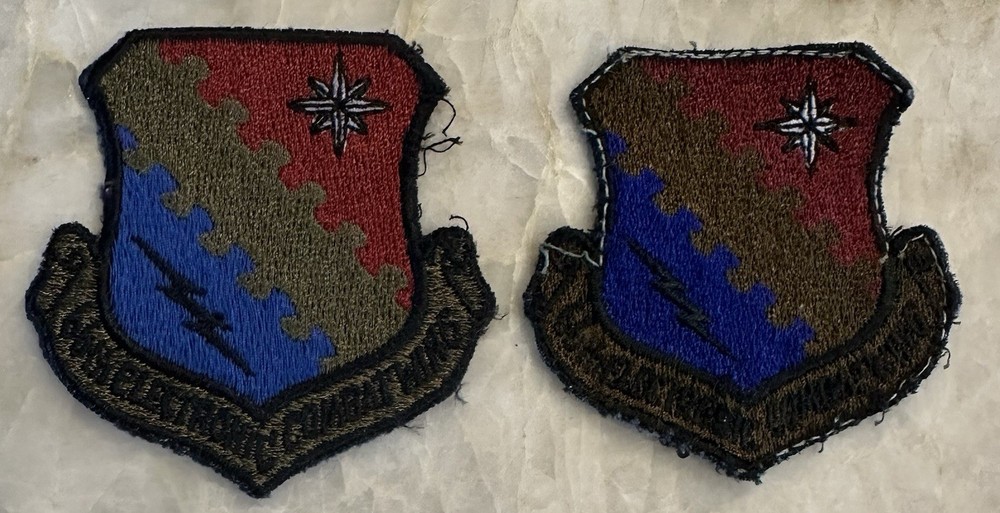2 Older 66th Electronic Combat Wing Patches US Air Force Patch