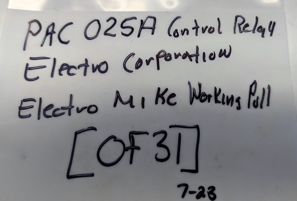 Electro-Mike PAC 025A Control Relay WORKING PULL WITH SOCKET [OF31]