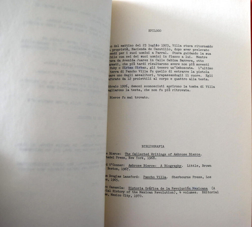" IL Diavalo in Messico " Original Script Screenplay