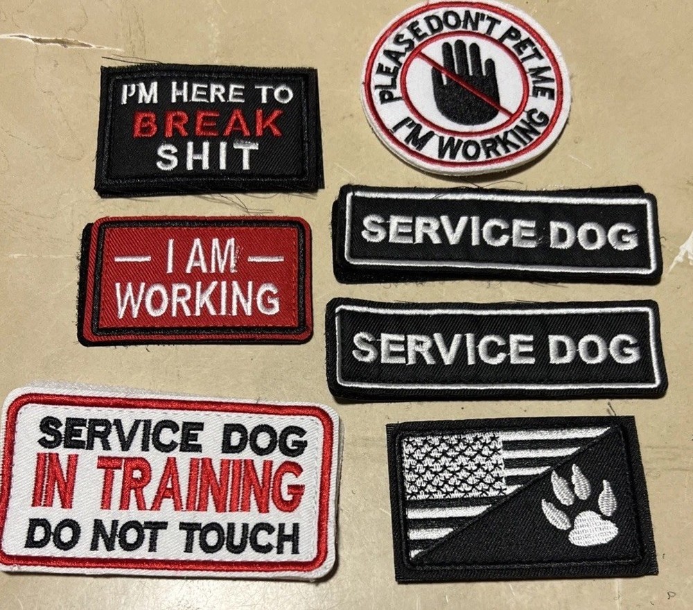 Service Dog Working Patch Set - Do Not Touch, Ask to Pet, Handler Bites