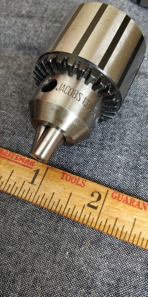NOS JACOBS Threaded Drill Chuck 31B cap: 1/16-3/8 Mount: 3/8-24
