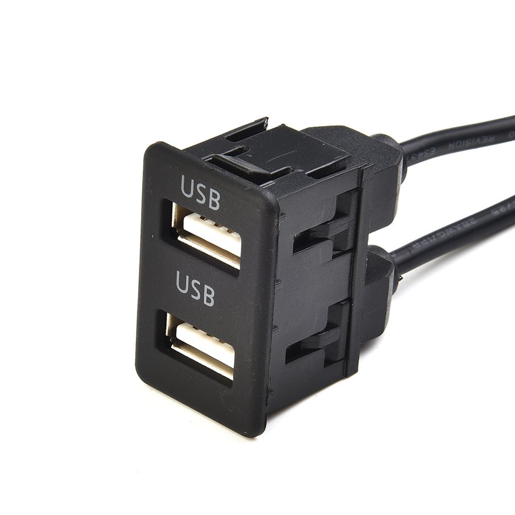150CM Car for DASH Flush Mount AUX USB Port Panel Dual USB Extension