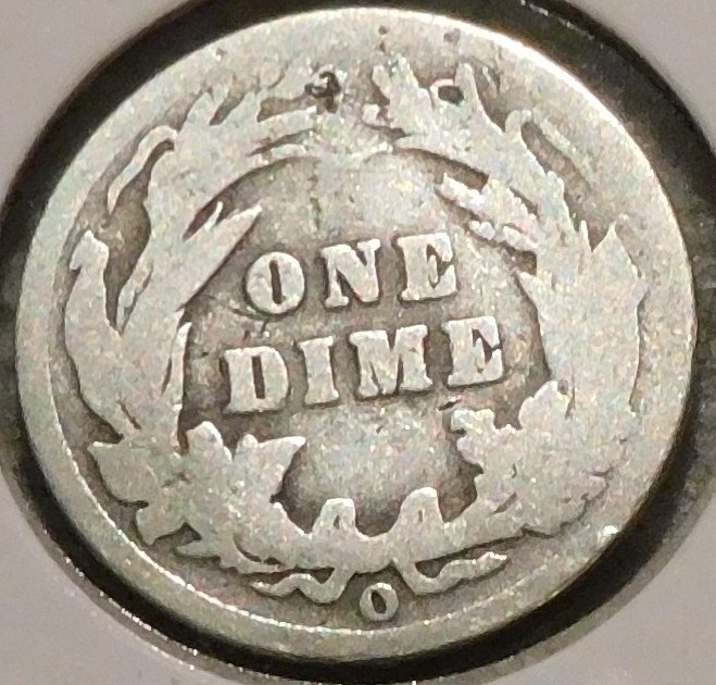 Silver Dime - Barber - 1905-O (Cull, with assorted issues)