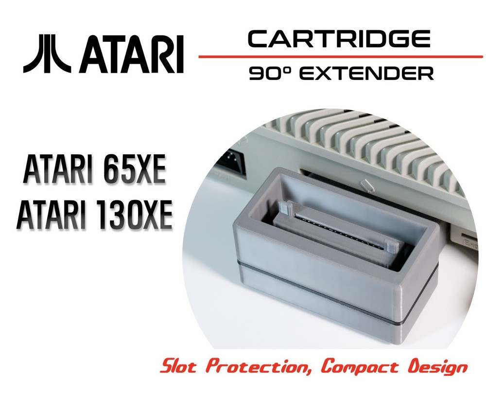 ATARI 65XE, 130XE -  Cartridge Extender Adapter 90°