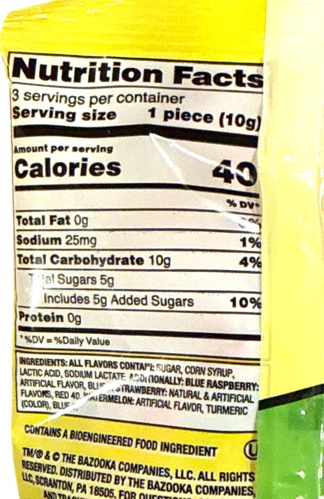 2pc Set 1.0 oz/3ct each Bag RING POP Easter Candy Strawberry + Blue Raspberry +