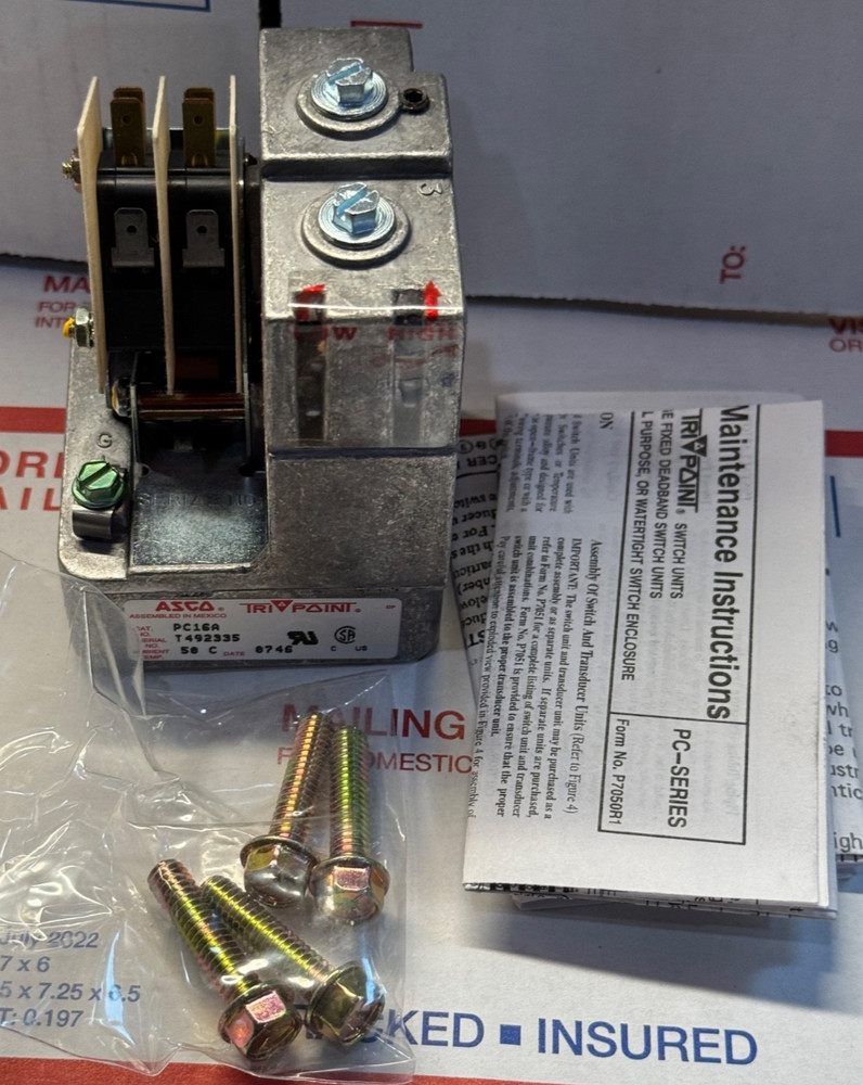 ASCO Pressure Switch - PC16A - New Open Box