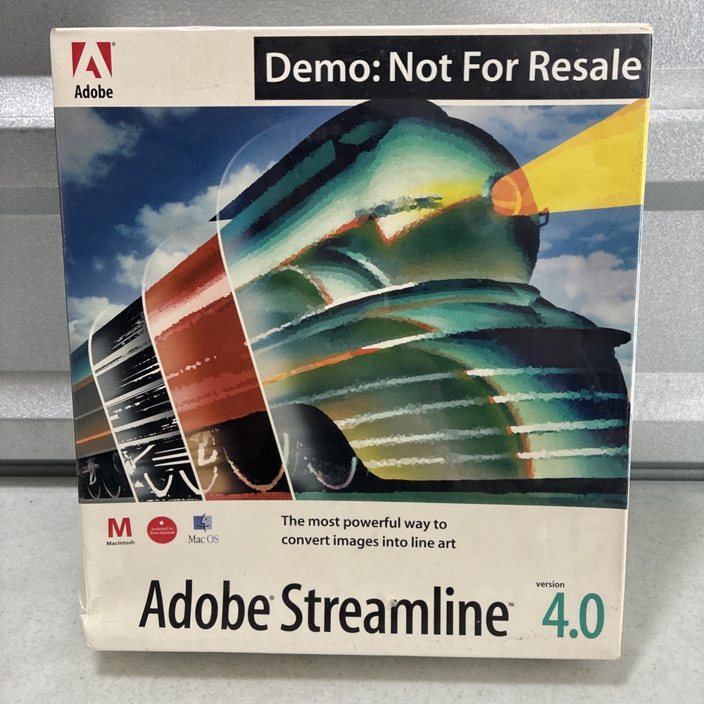 Adobe Streamline 4.0 DEMO version for Mac Macintosh *NEW/sealed*