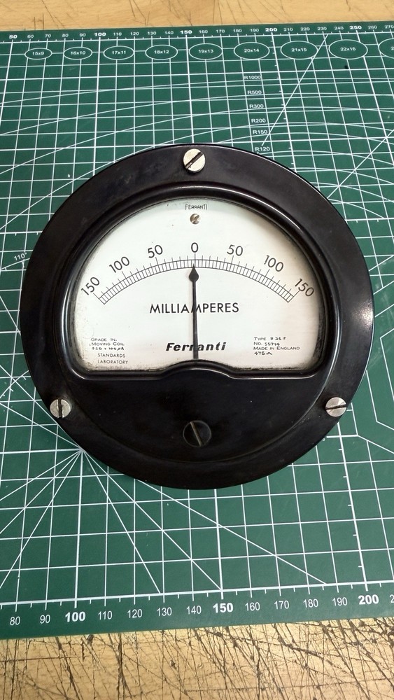 VINTAGE FERRANTI MICRO AMMETER - BRITISH