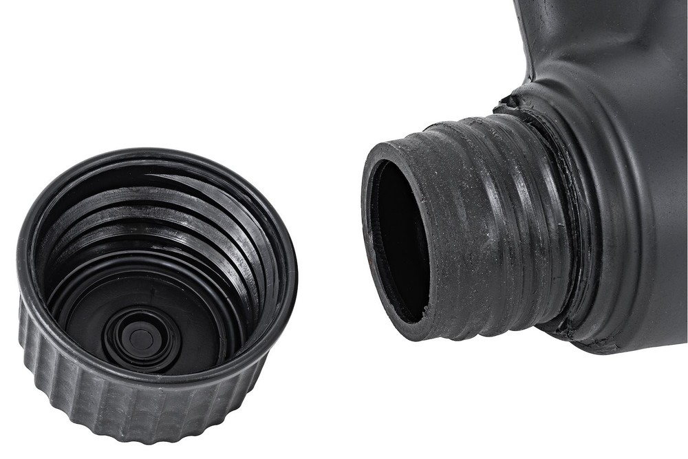 JEGS Square 5-Gallon Utility Jug [2-Handle, Black]