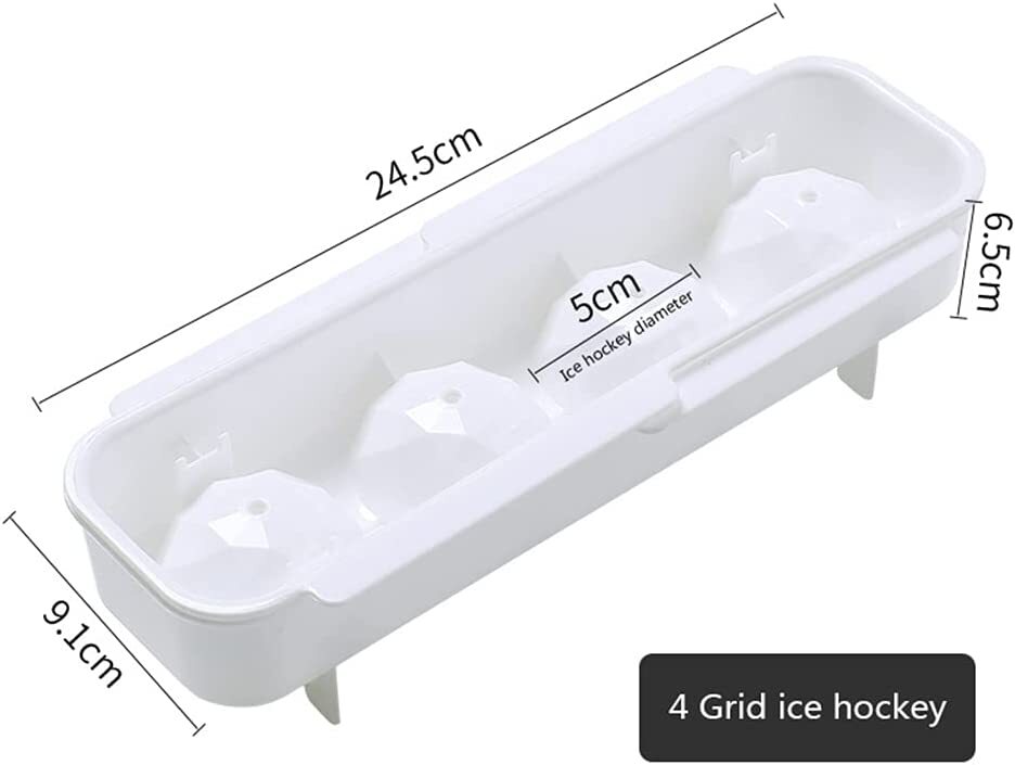 4 Grid Large Ice Ball Mold Cube One Tray- B6