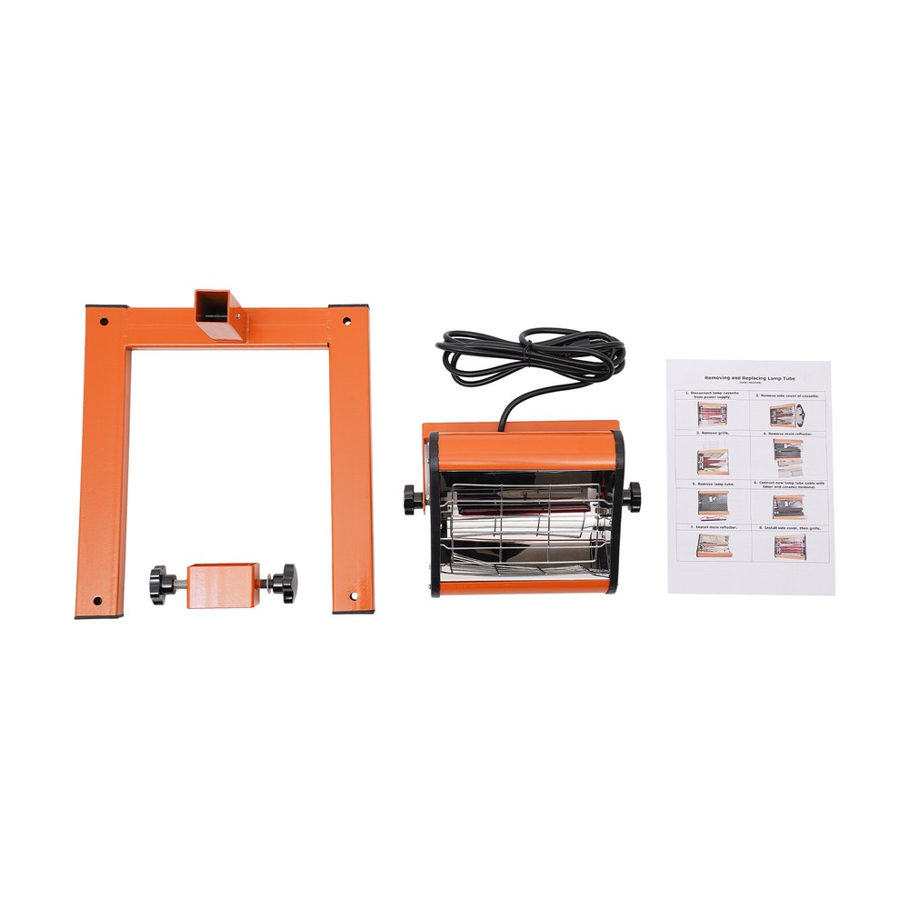 800W Paint Curing Baking Lamp Short Wave Infrared Paint Drying Lamp Machine