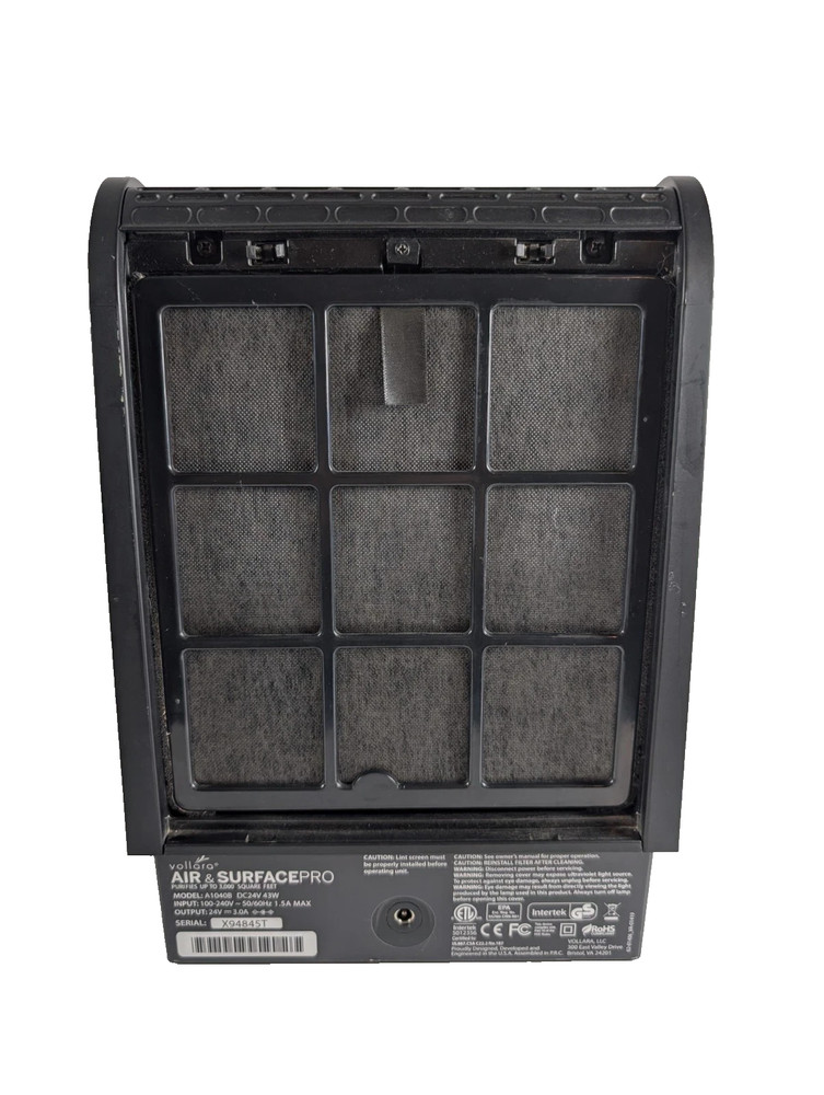 Vollara Air & Surface Pro Tabletop Purifier Filter A1040B